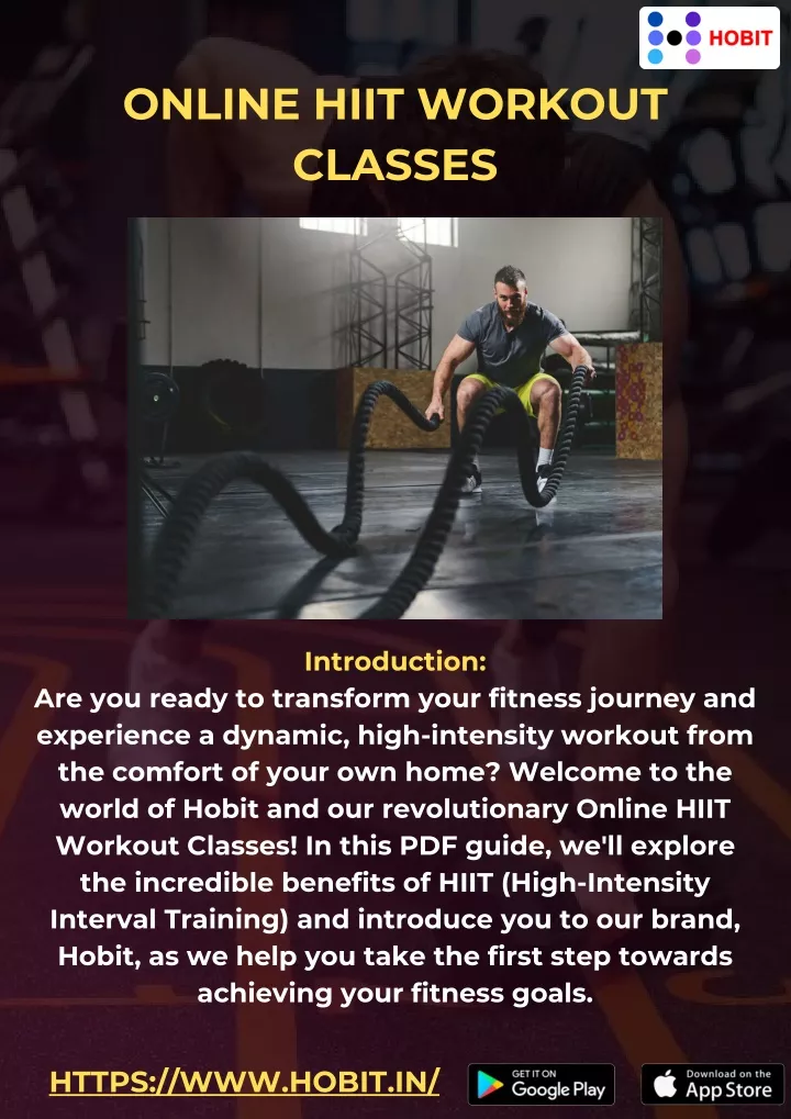 online hiit workout classes