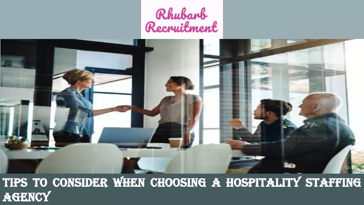 tips to consider when choosing a hospitality