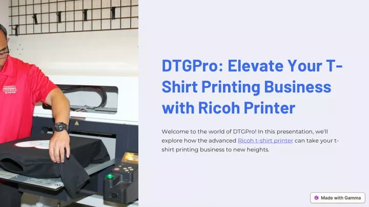 dtgpro elevate your t shirt printing business