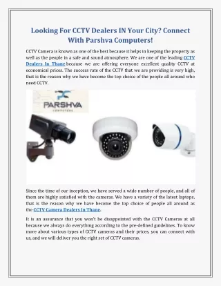 CCTV Dealers In Thane