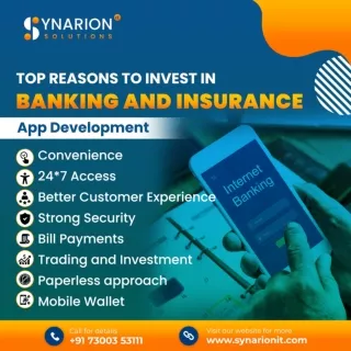 Top Reasons to Invest in Banking and Insurance App Development