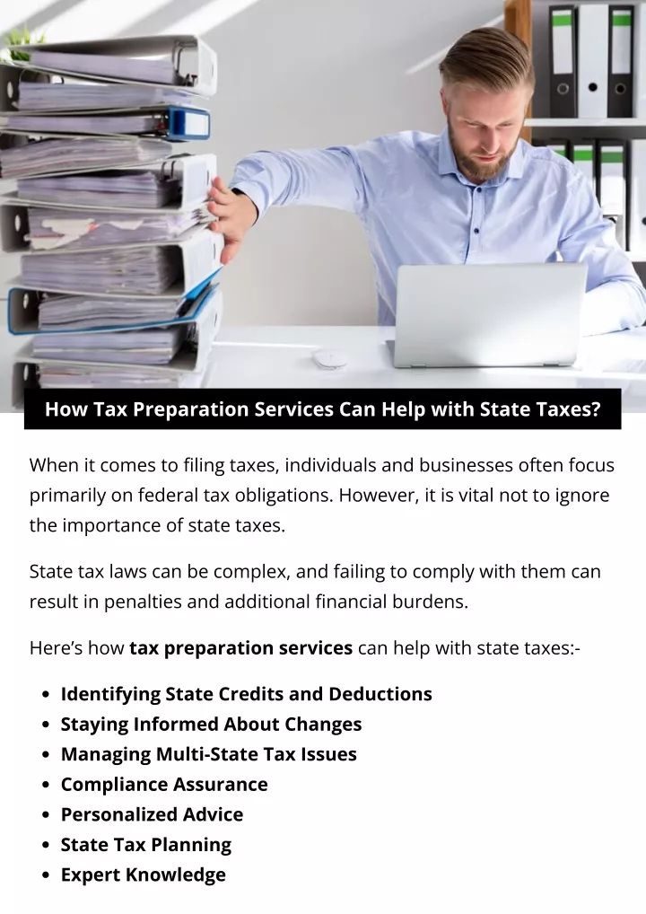 how tax preparation services can help with state