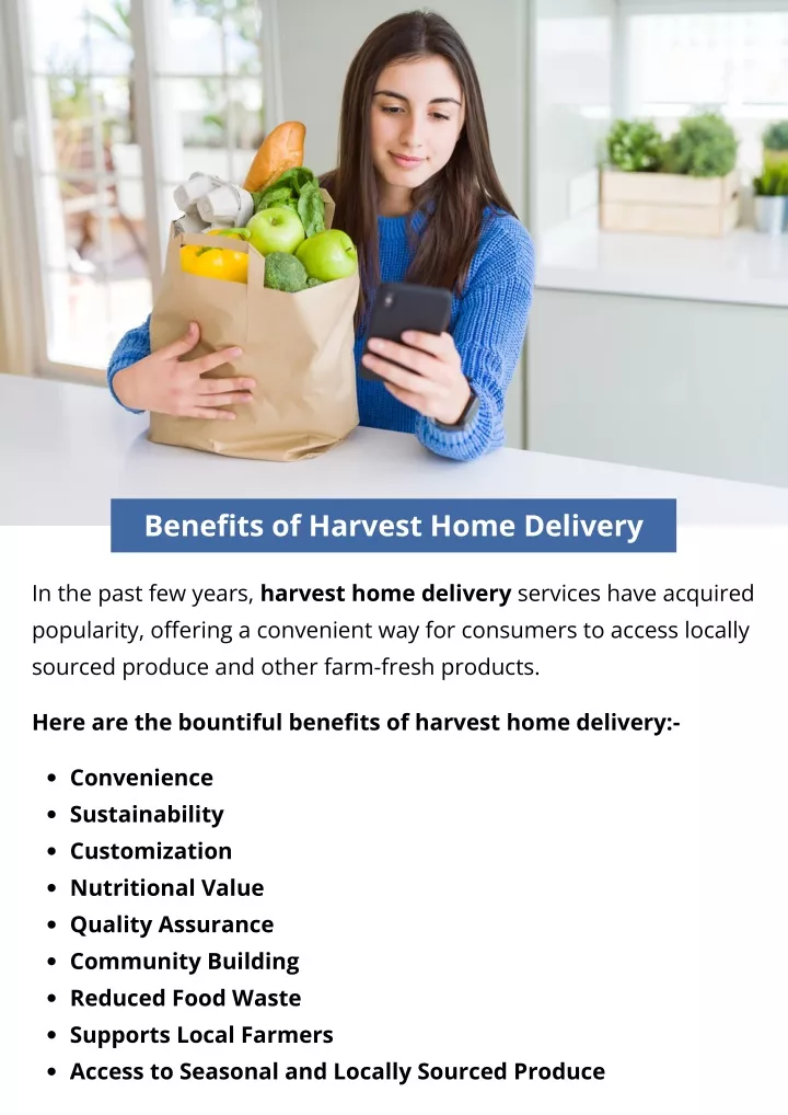 benefits of harvest home delivery