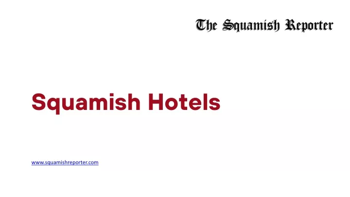 squamish hotels