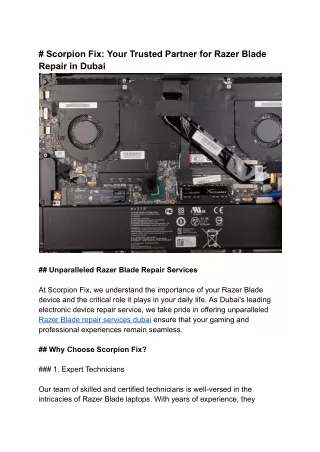 scorpion fix your trusted partner for razer blade