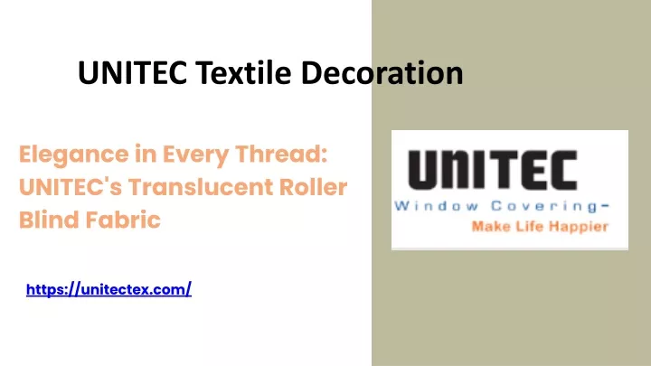 unitec textile decoration