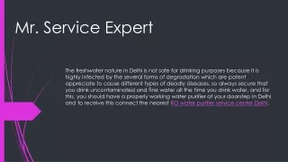 Mr  service expert ppt2