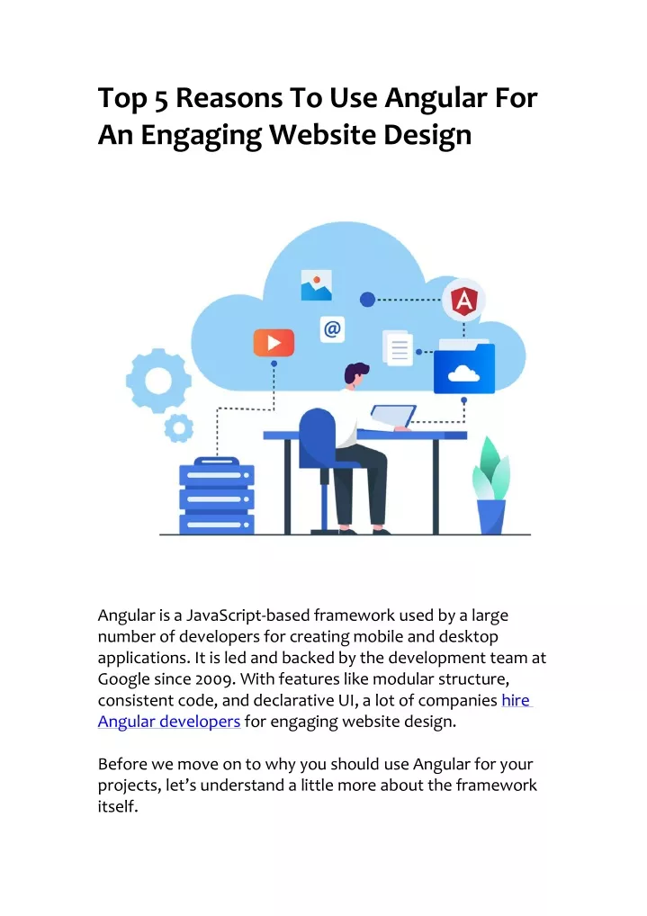 top 5 reasons to use angular for an engaging