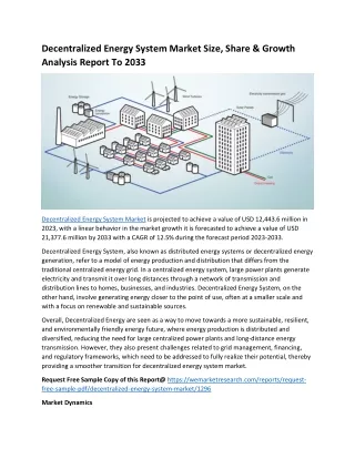 decentralized energy system market size share