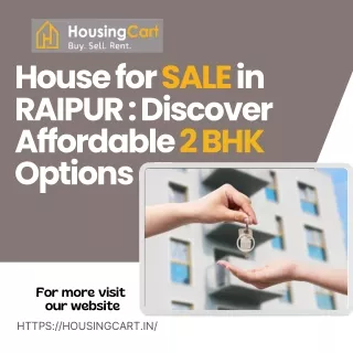 House for Sale in Raipur: Discover Affordable 2 BHK Options