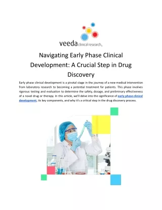 Early Phase Clinical Development