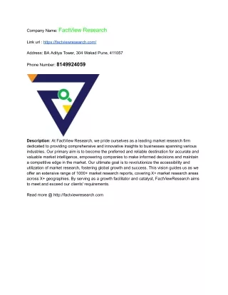 company name factview research
