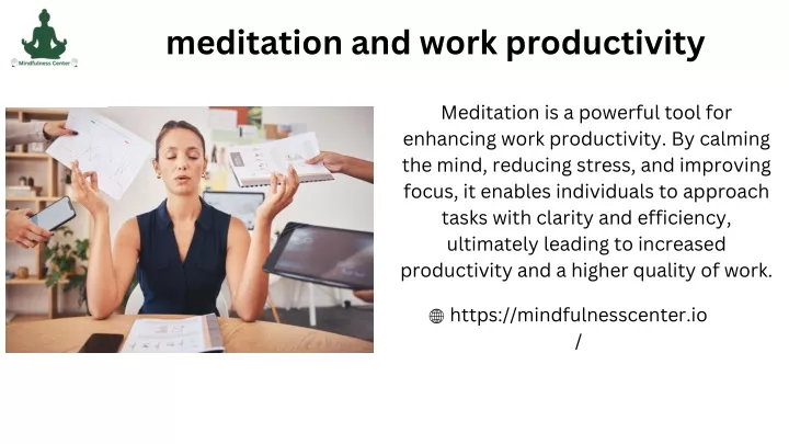 meditation and work productivity