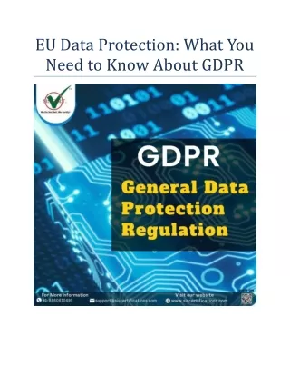eu data protection what you need to know about