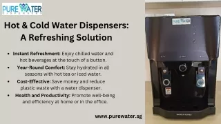 Hot and Cold Water Dispensers