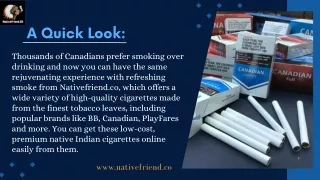 High-Quality Native Cigarettes Buy Native Indian Cigarettes Online Canadian Native Cigarettes