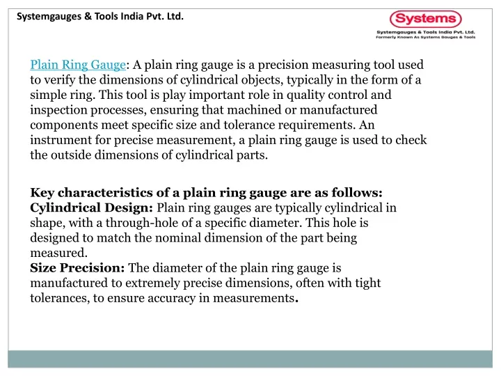 systemgauges tools india pvt ltd