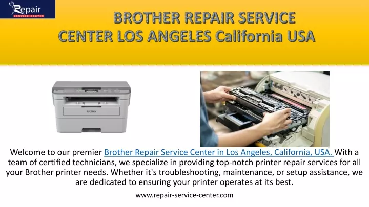 welcome to our premier brother repair service