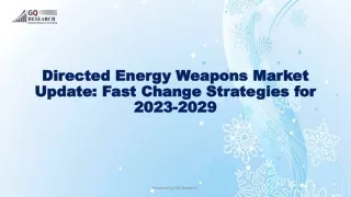 Directed Energy Weapons