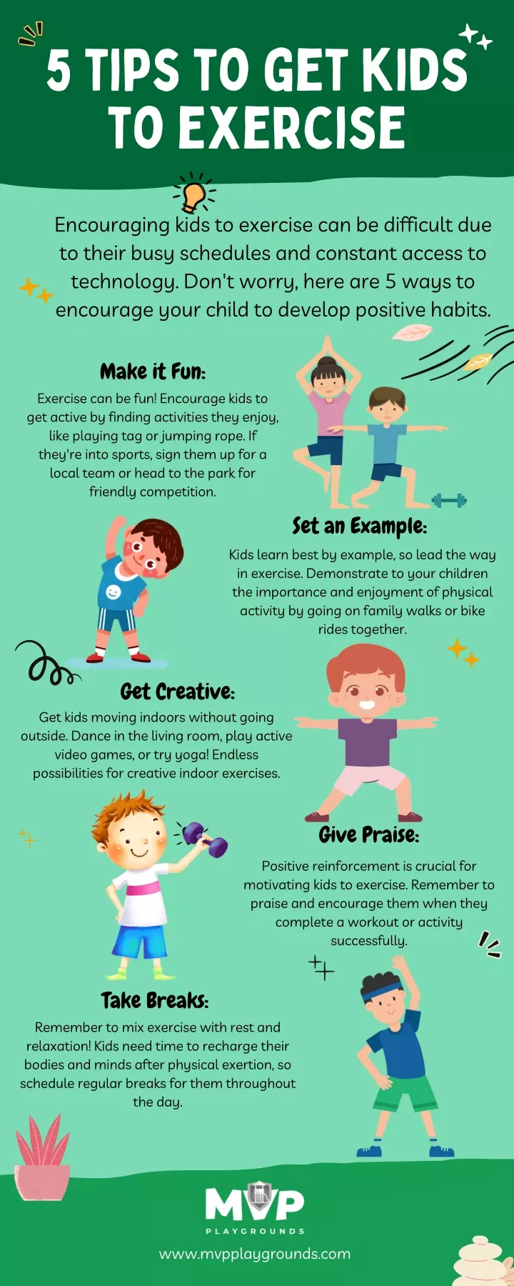 5 tips to get kids to exercise