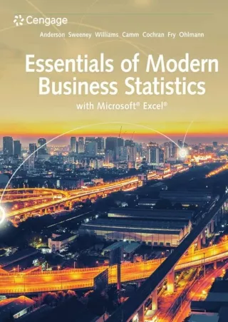 [READ DOWNLOAD]  Essentials of Modern Business Statistics with Microsoft Excel (