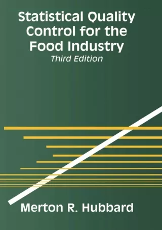 Read ebook [PDF]  Statistical Quality Control for the Food Industry