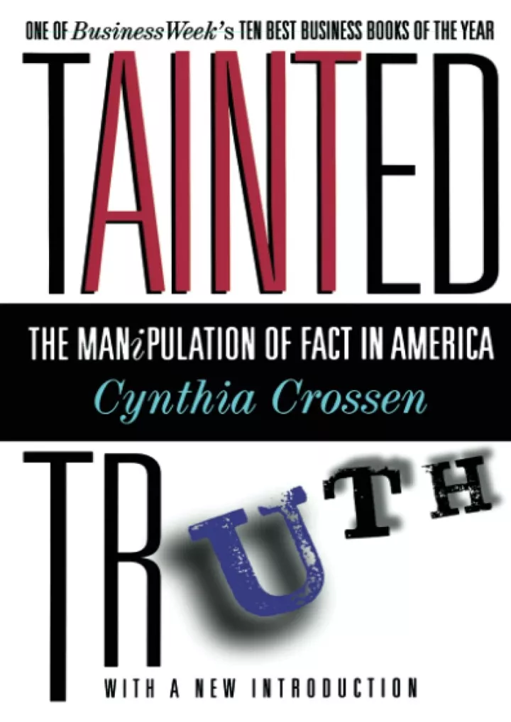 pdf read online tainted truth the manipulation