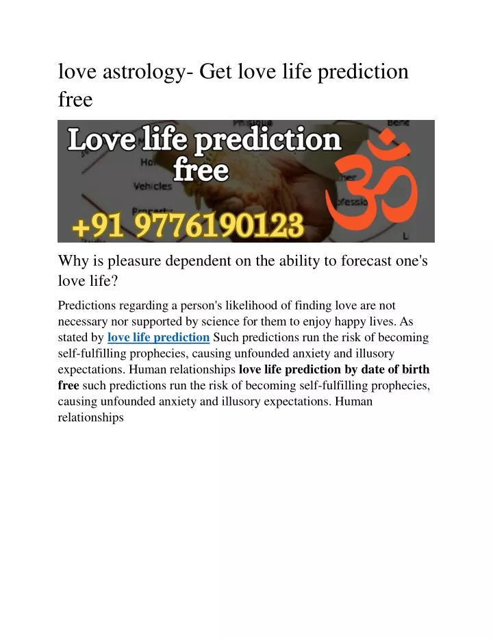 love astrology get love life prediction free