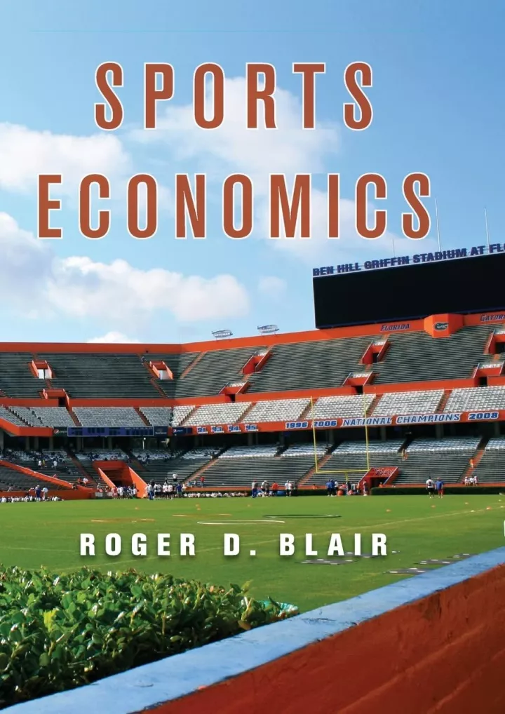 pdf read online sports economics download