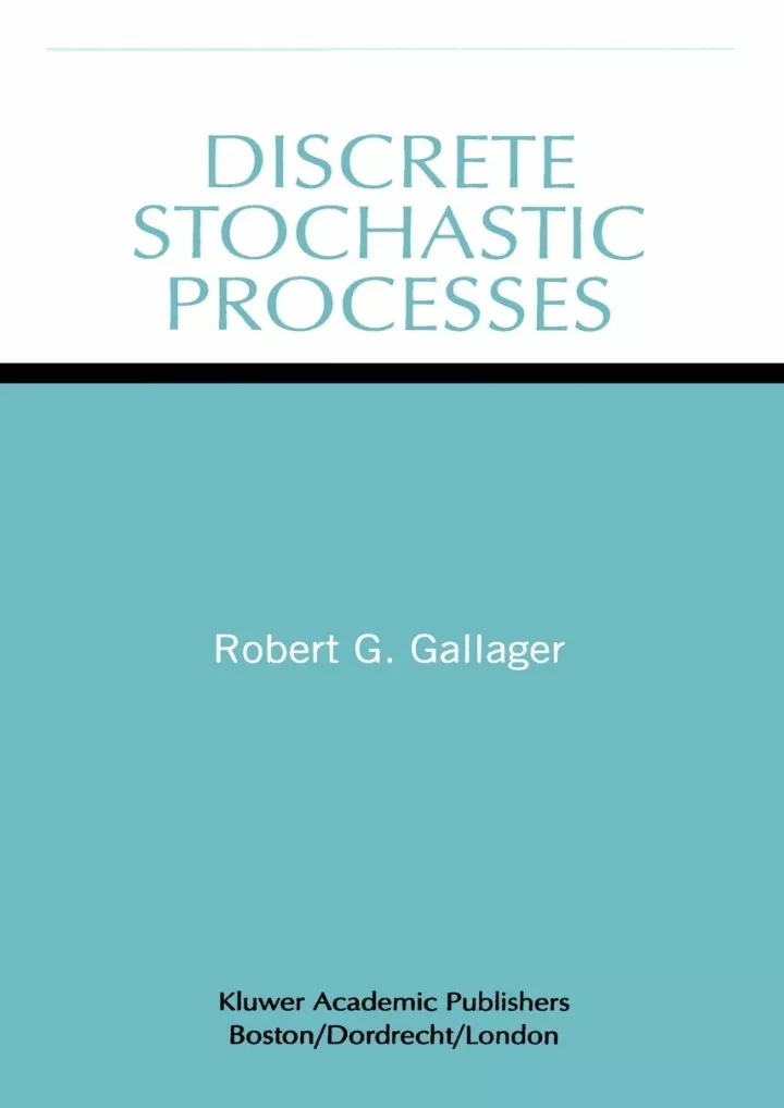 download pdf discrete stochastic processes