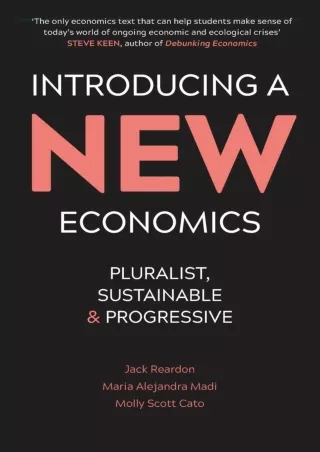 Read ebook [PDF]  Introducing a New Economics: Pluralist, Sustainable and Progre