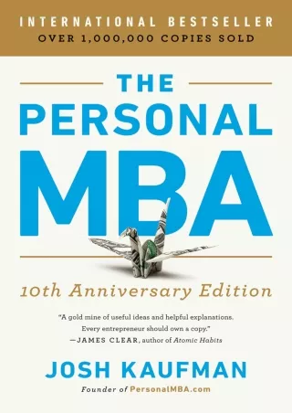 PDF/READ  The Personal MBA 10th Anniversary Edition