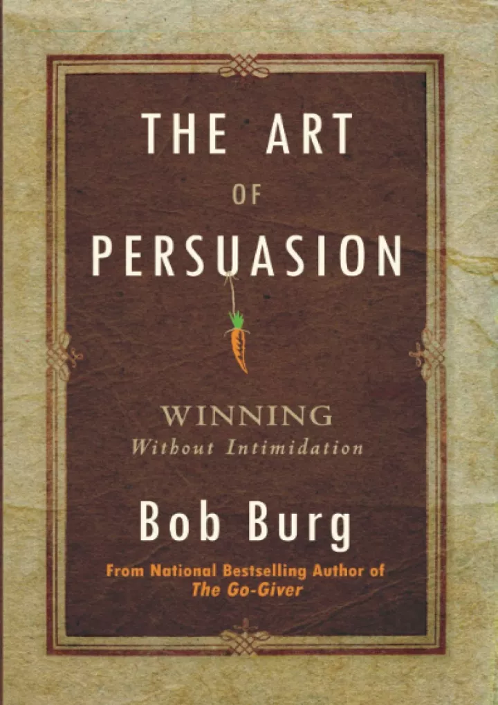 pdf the art of persuasion winning without