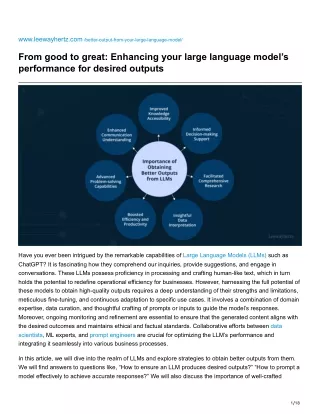 leewayhertz.com-From good to great Enhancing your large language models performance for desired outputs