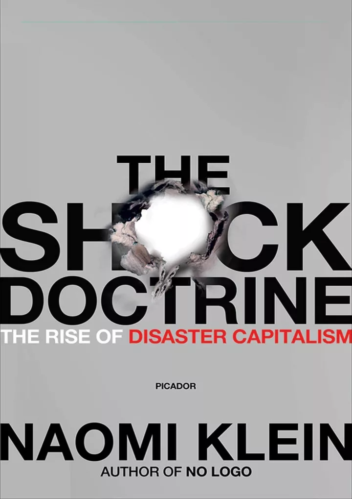 pdf read online the shock doctrine the rise