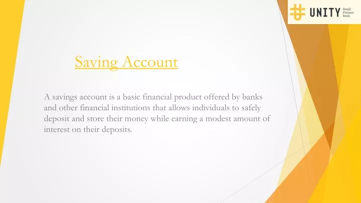 saving account