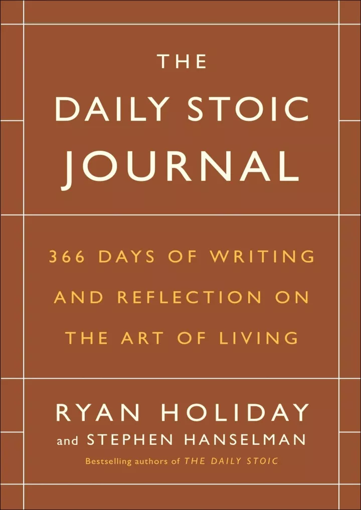 download book pdf the daily stoic journal