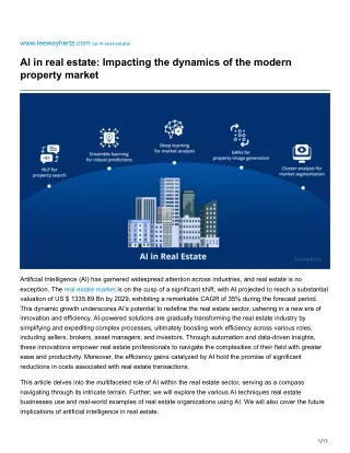 leewayhertz.com-AI in real estate Impacting the dynamics of the modern property market