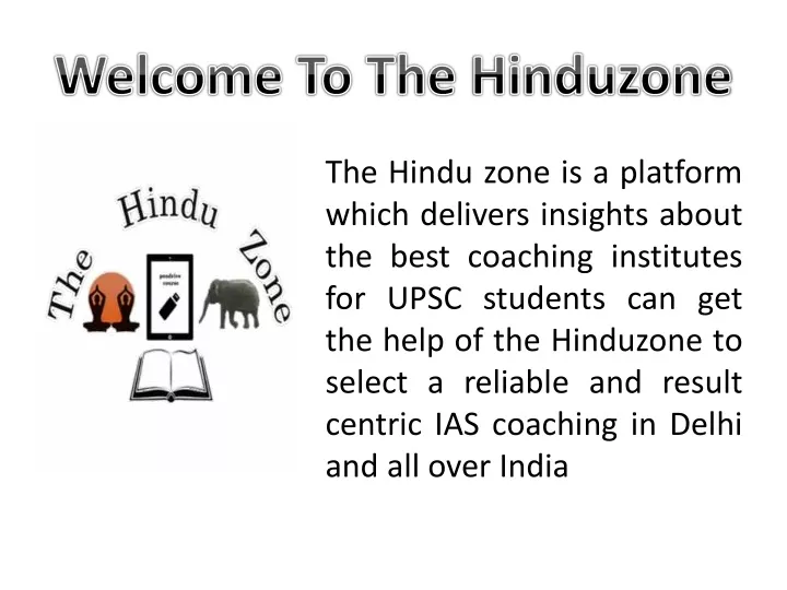 the hindu zone is a platform which delivers