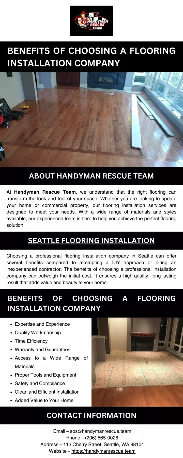 benefits of choosing a flooring installation