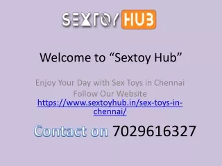 Enjoy Your Day with Sex Toys in Chennai