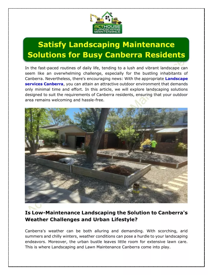 satisfy landscaping maintenance solutions
