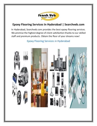 Epoxy Flooring Services In Hyderabad  Searchveb