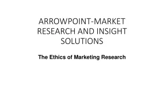 The Ethics of Marketing Research