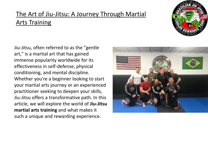 the art of jiu jitsu a journey through martial