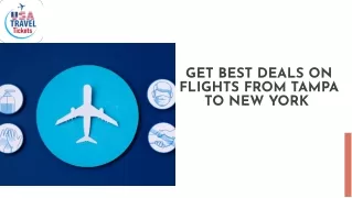 USA Travel Tickets | Get Best Deals On Flights From Tampa To New York