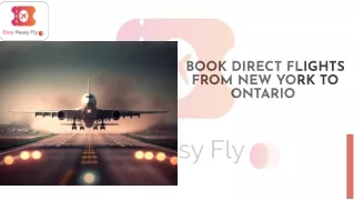 Easy Peasy Fly | Book Direct Flights From New York To Ontario