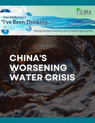 The Worsening Water Crisis in China