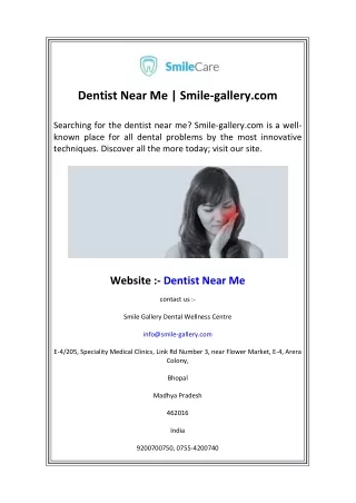 Dentist Near Me  Smile-gallery.com