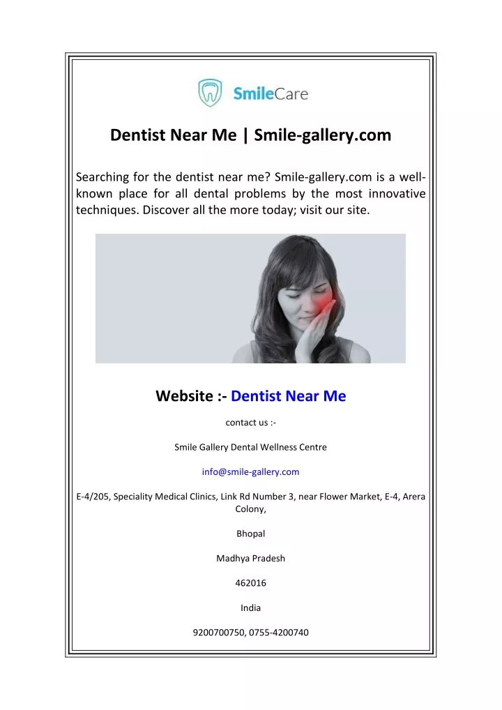 dentist near me smile gallery com